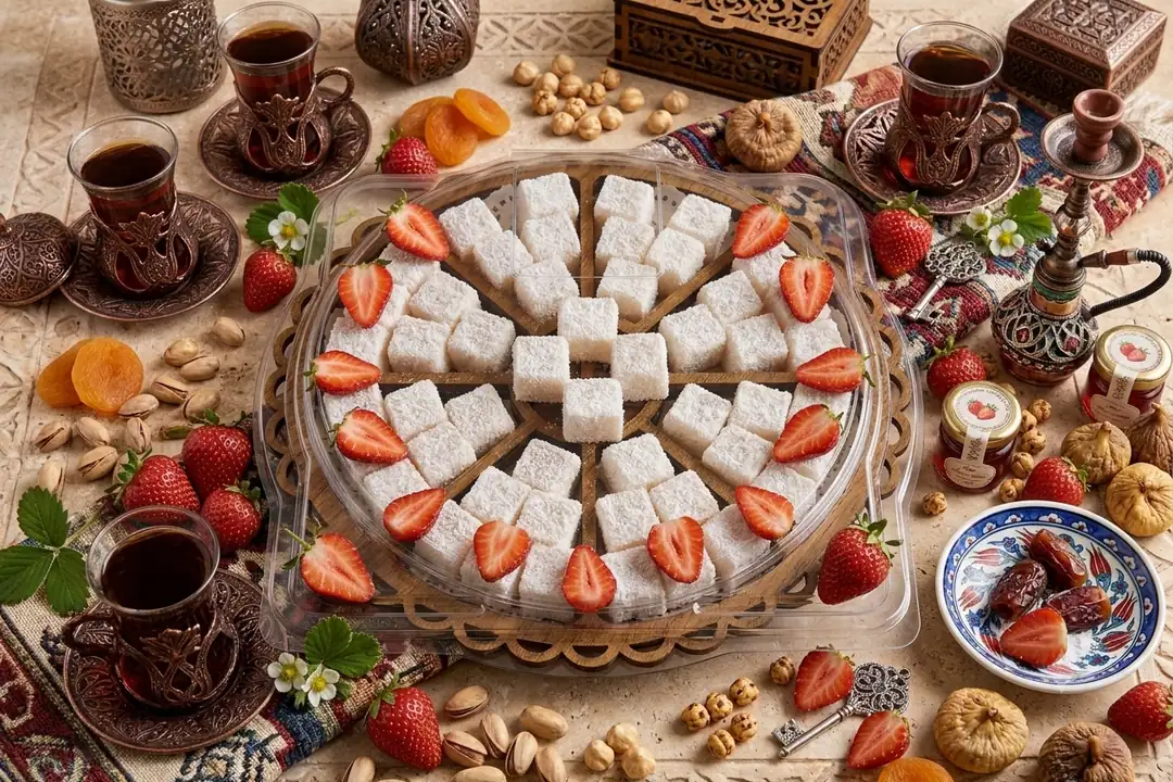 Çilek Lokumu - 500 Gr